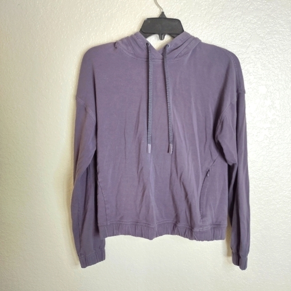 Lululemon Twisted And Tucked Pullover Black Run Soft Hoodie long sleeve sz 6 - Picture 2 of 8